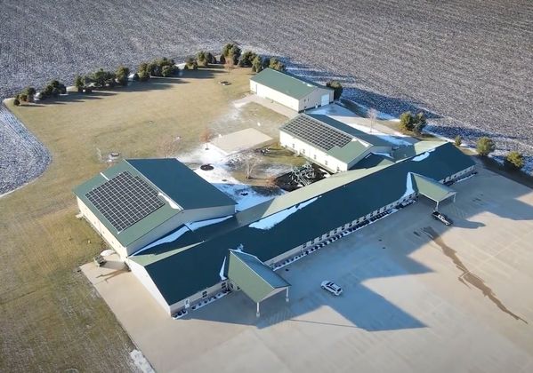 Commercial solar installation for school in Illinois