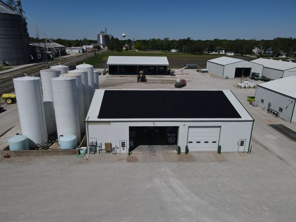 Solar Energy System installation by Halo Solar in Gridley, IL for Brandt Agronomics