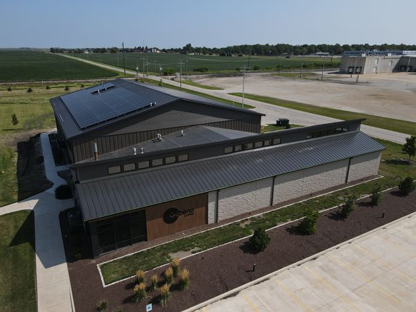 Gobena Coffee solar panels installation in Gridley, IL by solar experts at Halo Solar