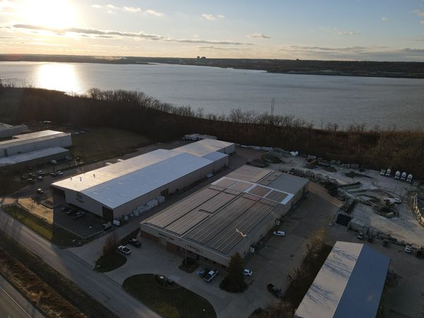 Industrial solar installation in East Peoria, IL by Halo Solar