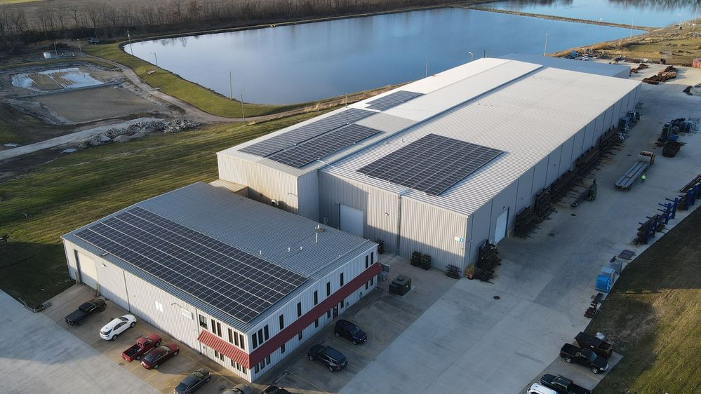 US Conveyer Solar Panels for manufacturing facility installed by Halo Solar