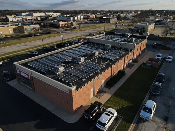 Commercial solar installation in Peoria, IL by Halo Solar