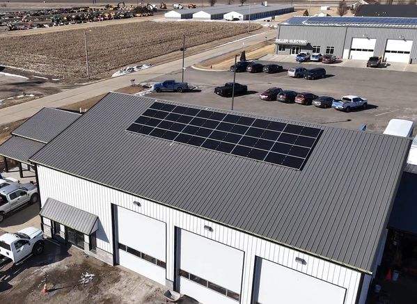 Commercial Solar Installation on Legacy Outdoor in Goodfield, IL