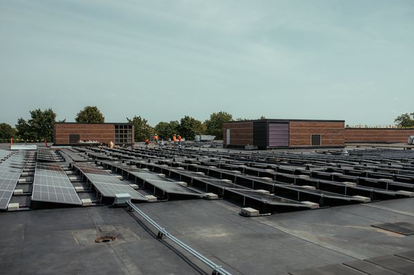 Solar panel installation in Normal, IL on Northpoint Elementary School by Halo Solar