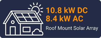8.4kW AC Roof Mount Solar Array